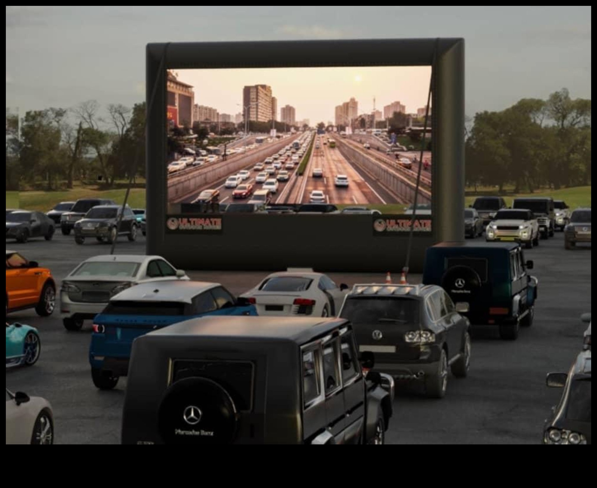 Automašīnas izklaide Lieliskā auto kino pieredze 2 Automašīnas izklaide: automašīnā iebūvēta videoelektronika kinoteātrim uz ceļa