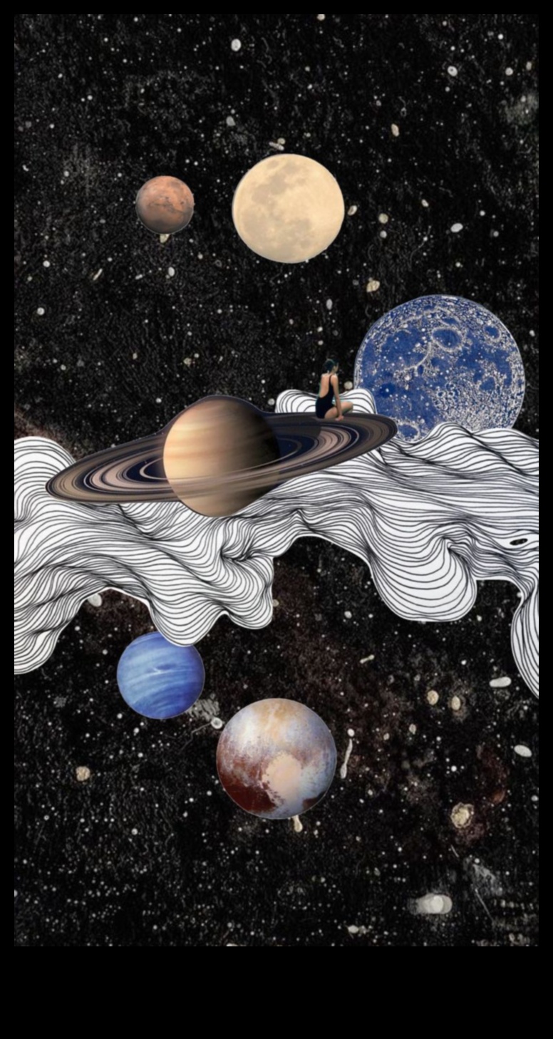 Debesu kolāža: Astrālo brīnumu mākslinieciskās izpausmes kosmosā